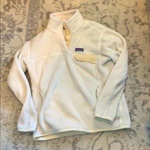 White 1/4 zip Patagonia